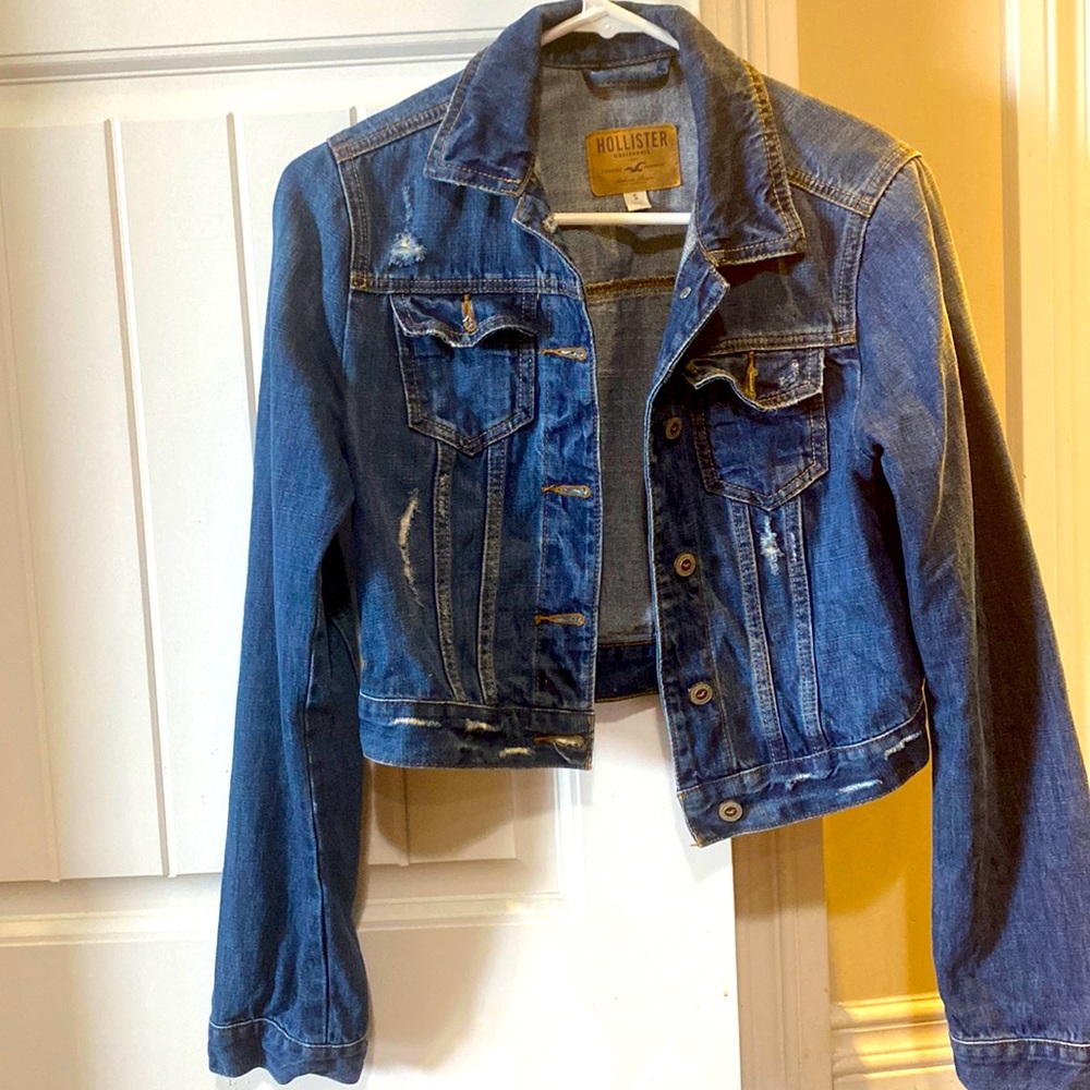 Small hollister jean jacket
